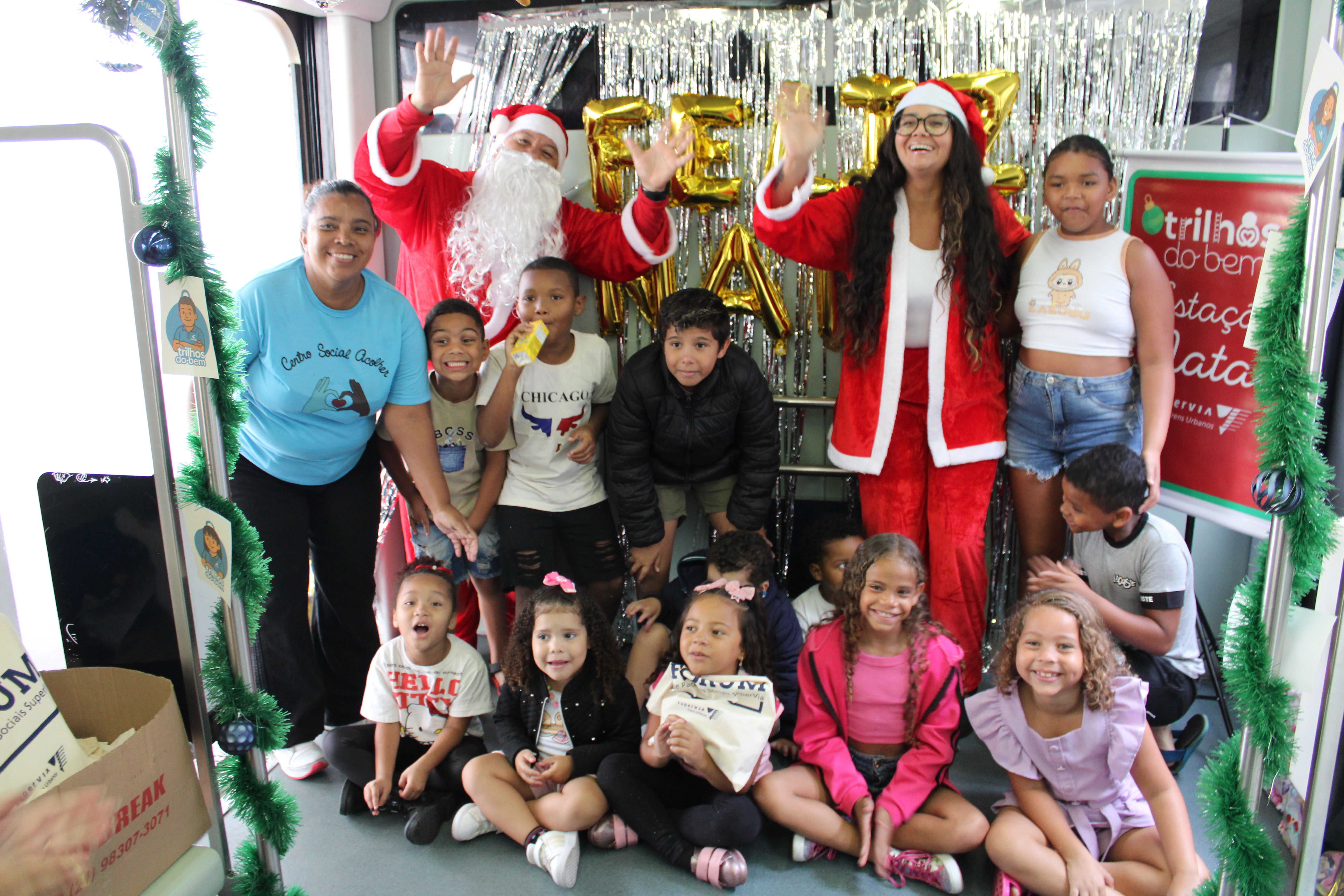 ação natal trilhos do bem